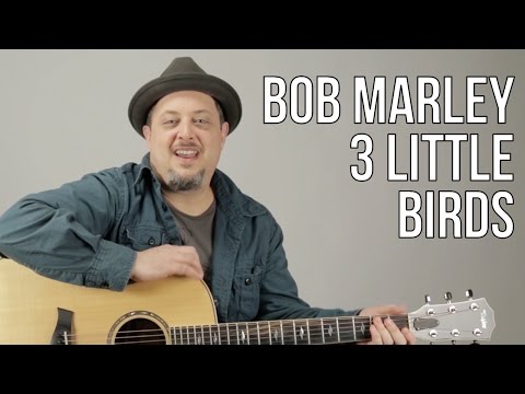 Bob Marley - 3 Little Birds - How to Play on Acoustic Guitar - Easy songs for acoustic