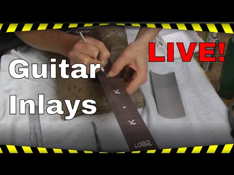 How to Make and Install Custom Guitar Inlays - LIVE!