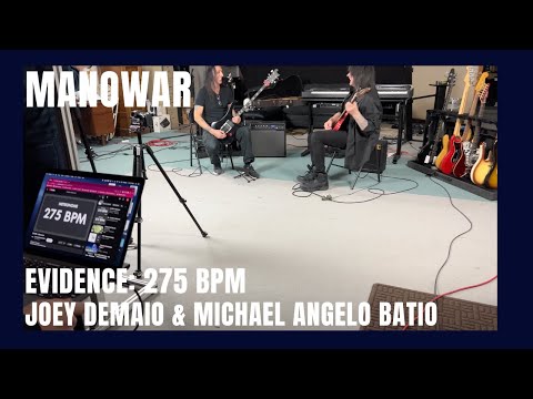 EVIDENCE! 275 BPM! MANOWAR&#039;s Joey DeMaio and Michael Angelo Batio
