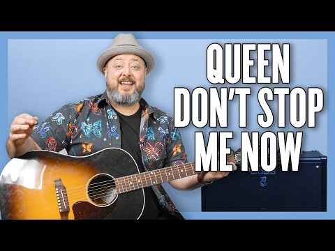 Queen Don&#039;t Stop Me Now Guitar Lesson + Tutorial