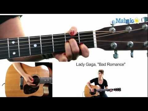 How to Play &quot;Bad Romance&quot; by Lady Gaga on Guitar