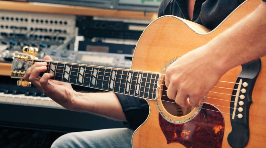 Left Handed Acoustic Guitar