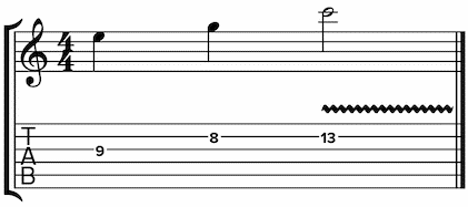 guitar tab symbols - Vibrato – “v” or “~”