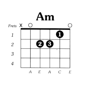 Easy Guitar Chords For Beginners - Am