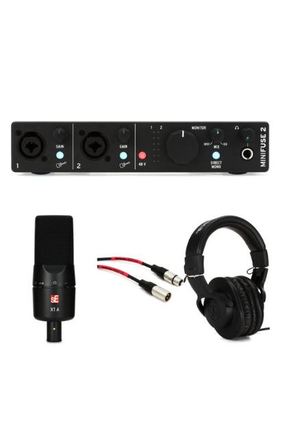 Arturia MiniFuse 2 USB-C Audio Interface Recording Bundle