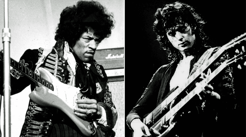 Jimi Hendrix and Jimmy Page